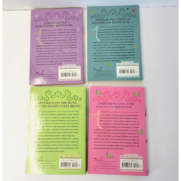 Goddess Girls Books 1-4 Box Set Joan Holub Suzanne Williams Paperback Aladdin - Picture 16 of 16